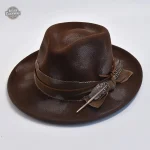 Haut de forme marron pour tenues steampunk