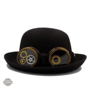 Accessoire Steampunk Rétro avec Chapeau Melon