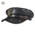 Chapeau Militaire Steampunk Gears en casquette PU