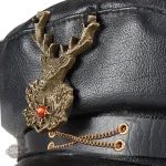 Casquette Steampunk avec motifs de rouages