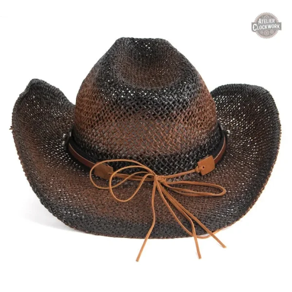Accessoire steampunk féminin, chapeau de paille Kitty Leroy