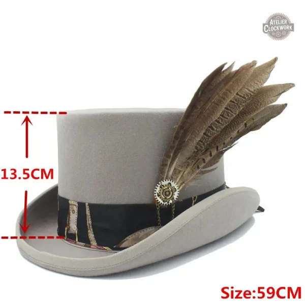 Chapeau cabaret avec une touche steampunk