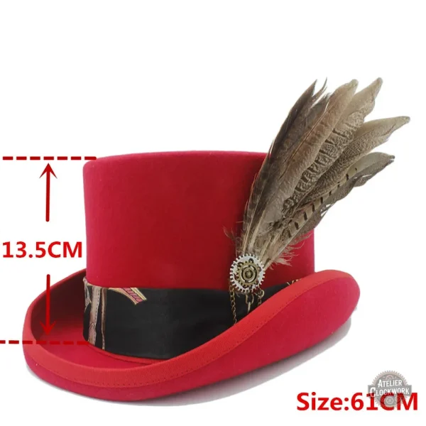 Chapeau cabaret pour une esthétique steampunk