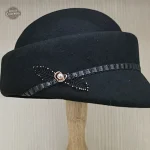 Chapeau steampunk élégant avec voilette raffinée