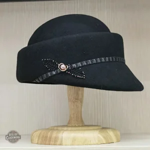 Chapeau femme steampunk avec voilette délicate