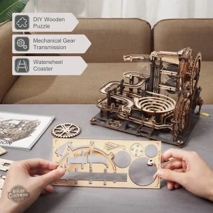 Puzzle interactif Steampunk avec billes en mouvement