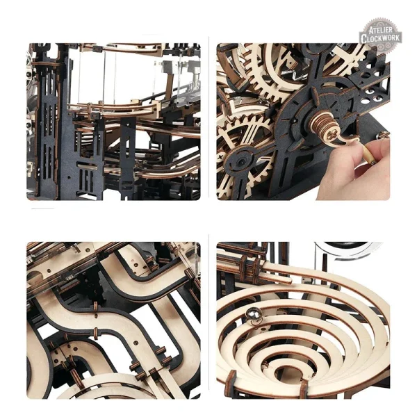 Puzzle 3D avec mécanisme de billes fascinant
