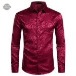 Chemise vintage à motifs floraux pour homme