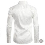 Élégante chemise steampunk à motifs floraux pour homme