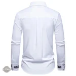 Chemise dandy brodée style steampunk