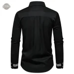 Chemise élégante avec motifs brodés steampunk