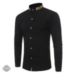 Chemise Col Brodé - Style victorien pour homme