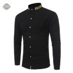Chemise dandy steampunk avec col brodé