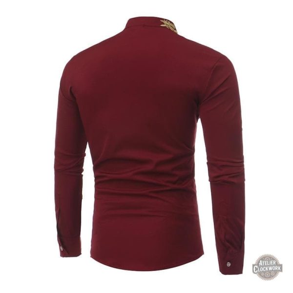 Style victorien : chemise dandy avec broderie