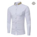 Chemise dandy avec détails brodés, style steampunk