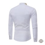 Chemise homme col brodé, inspiration victorien