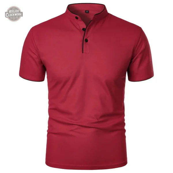 Chemise à manches courtes, touche vintage pour homme