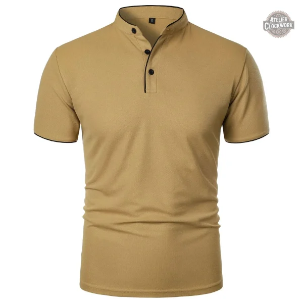 Chemise courte élégante pour homme, style steampunk