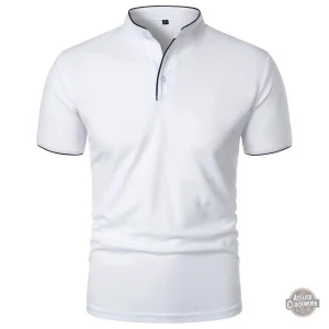 Chemise dandy en coton, manches courtes, look audacieux