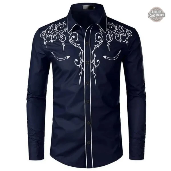 chemise-de-cowboy-pour-homme-steampunk-store-1 Chemise de Cowboy Homme - West Punk