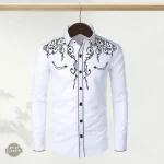 Chemise à motifs vintage pour cowboy
