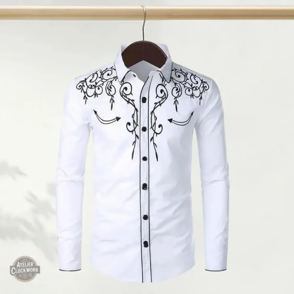 Chemise à motifs vintage pour cowboy