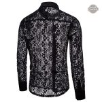 Look audacieux avec chemise en dentelle pour homme