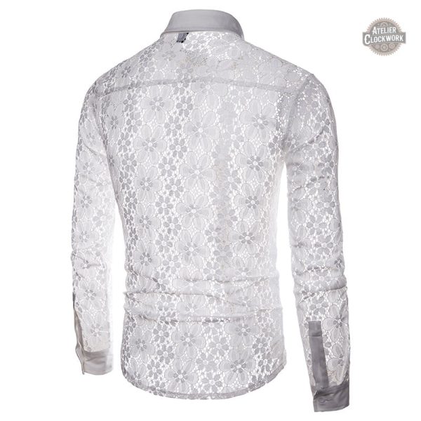 Mode steampunk : chemise homme en dentelles