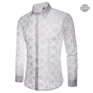 Chemise homme steampunk avec dentelles ajourées