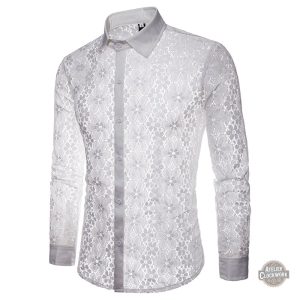 Chemise élégante pour dandy moderne en dentelle