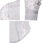 Détails en dentelle ajourée sur chemise masculine
