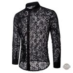 Style audacieux avec chemise en dentelle homme