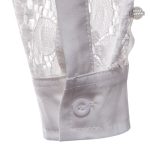 Chemise dandy homme avec motifs en dentelle