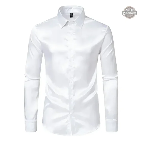 Chemise élégante dorée, parfait pour des occasions spéciales