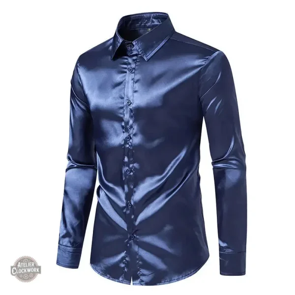 Chemise homme dorée, audace et élégance