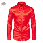 Chemise dorée pour homme, chic et audacieux