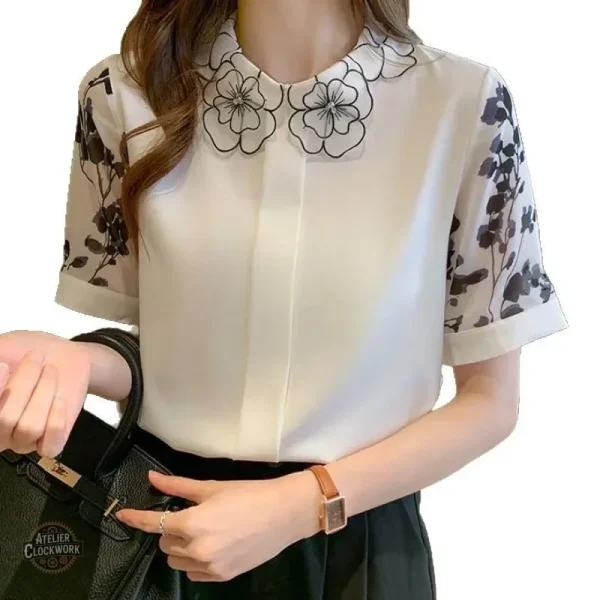Vêtement féminin en mousseline, esprit steampunk