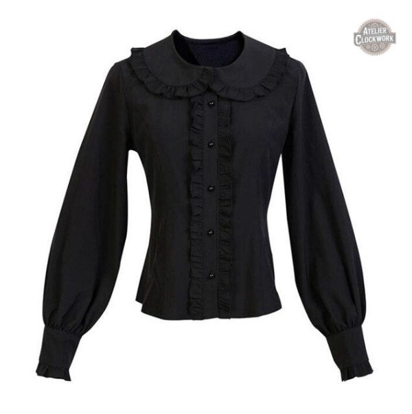 chemise-femme-vintage-steampunk-store-1 Chemise Steampunk Préceptrice pour femme élégante
