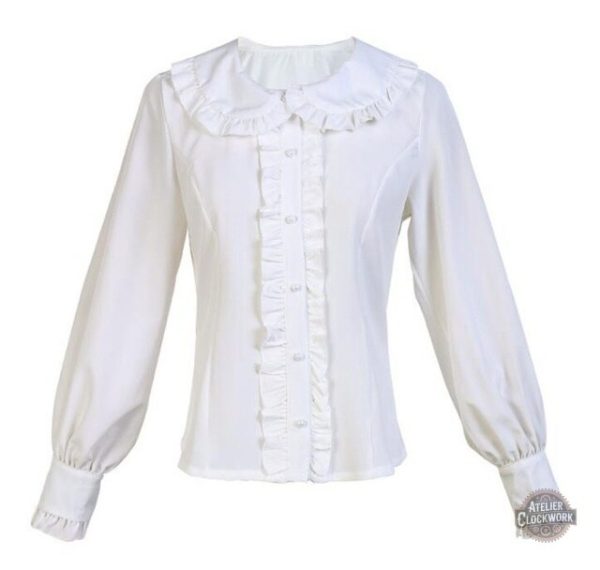 Chemise style steampunk avec détails vintage