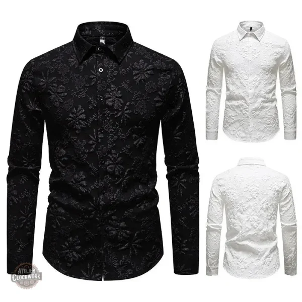 Chemise homme florale pour un style steampunk audacieux
