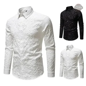 Chemise florale steampunk pour homme, look unique