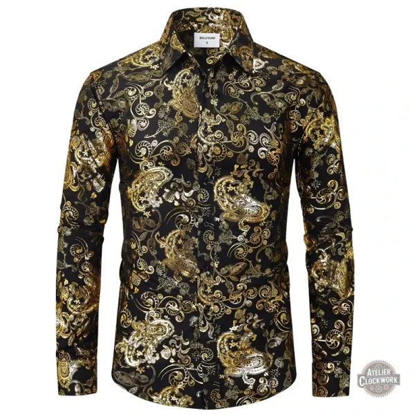 Chemise dandy Steampunk au style audacieux
