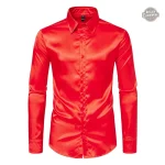 Style dandy masculin, chemise satin steampunk