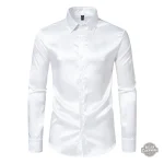 Chemise homme en satin, mode steampunk raffinée