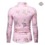 Chemise Homme au design floral audacieux