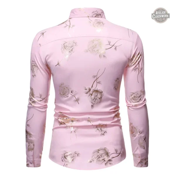 Chemise Homme au design floral audacieux