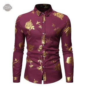 Vêtement élégant homme style steampunk floral