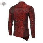Chemise dandy homme avec design asymétrique