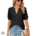 Mode féminine vintage - chemise manches courtes