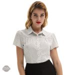 Irène Adler, chemise femme au charme rétro